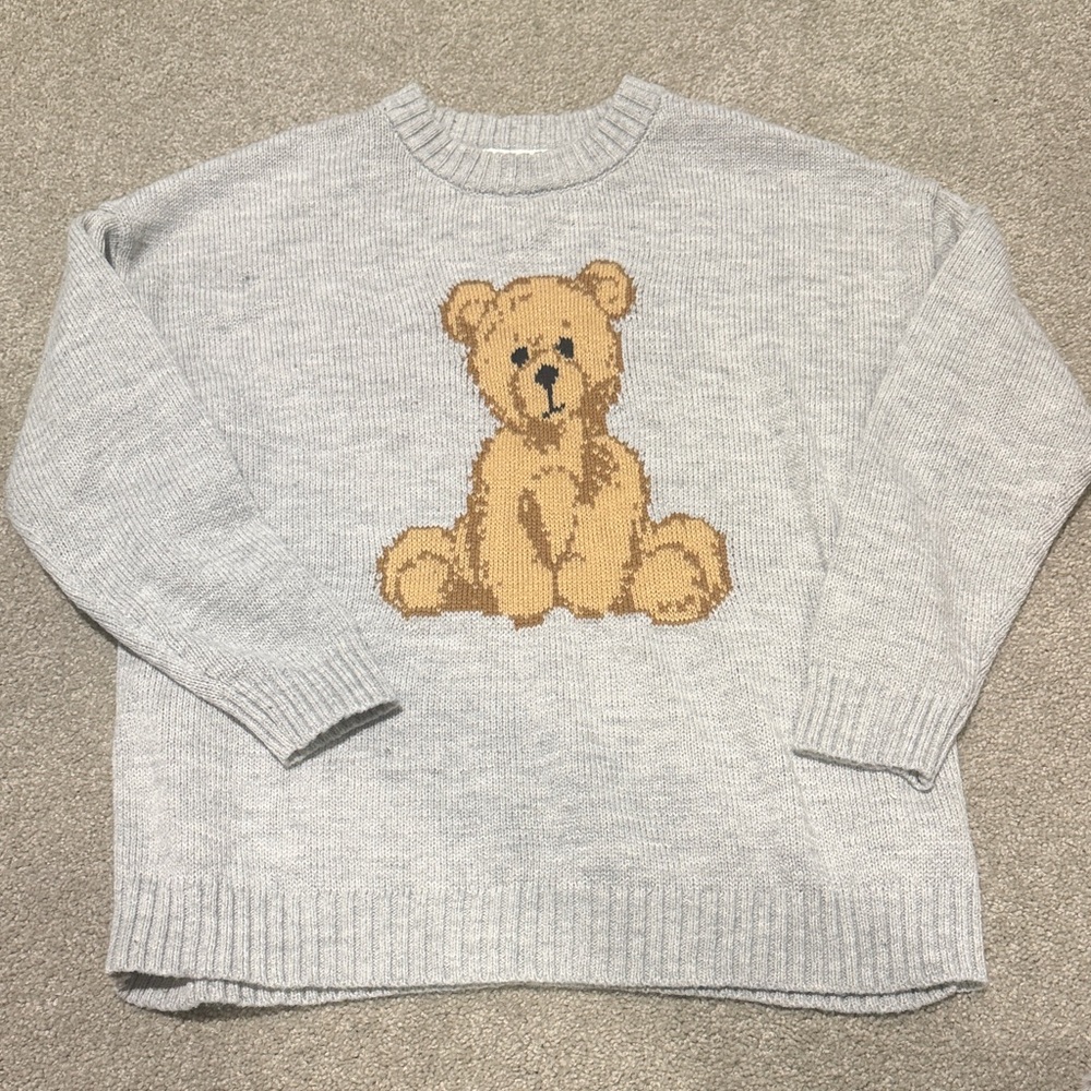 Aeropostale Light Gray Knit Sweater